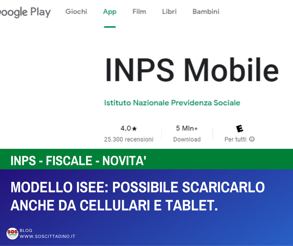 Modello Isee Possibile Scaricarlo Anche Da Cellulari E Tablet